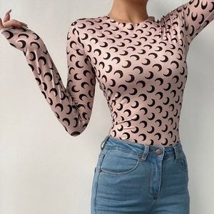 💫 Sale ⚡️ Moon Light 🌙 Mock of Marine Serre Shirt (Light Pink) Size Med